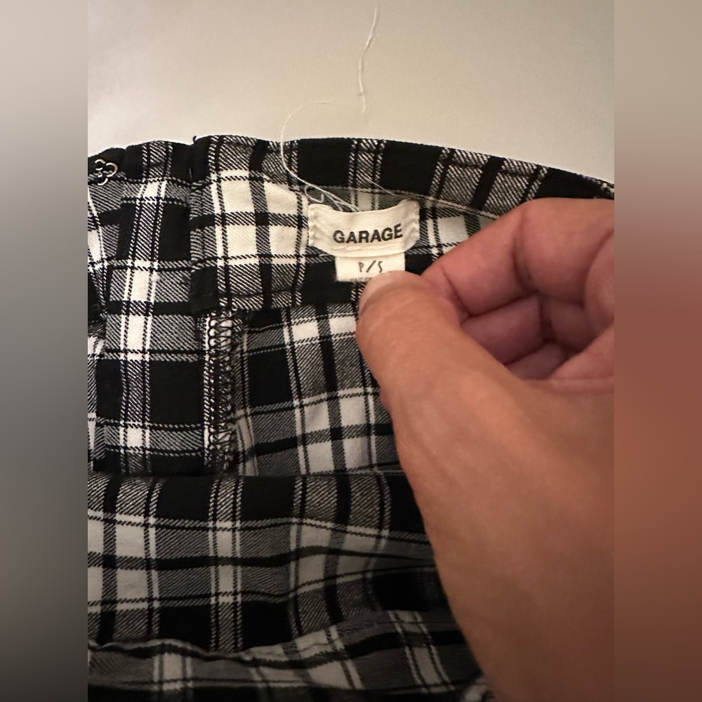 Black and white plaid miniskirt - Picture 5 of 6